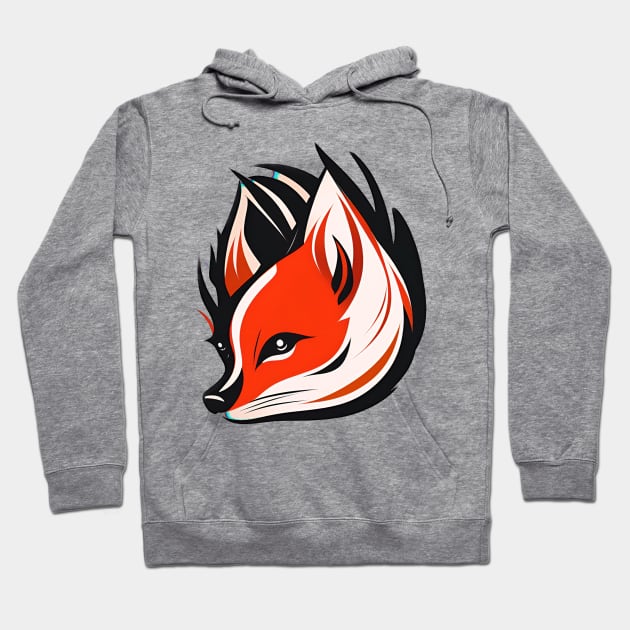 Furry Fox Head Hoodie by Holisticfox